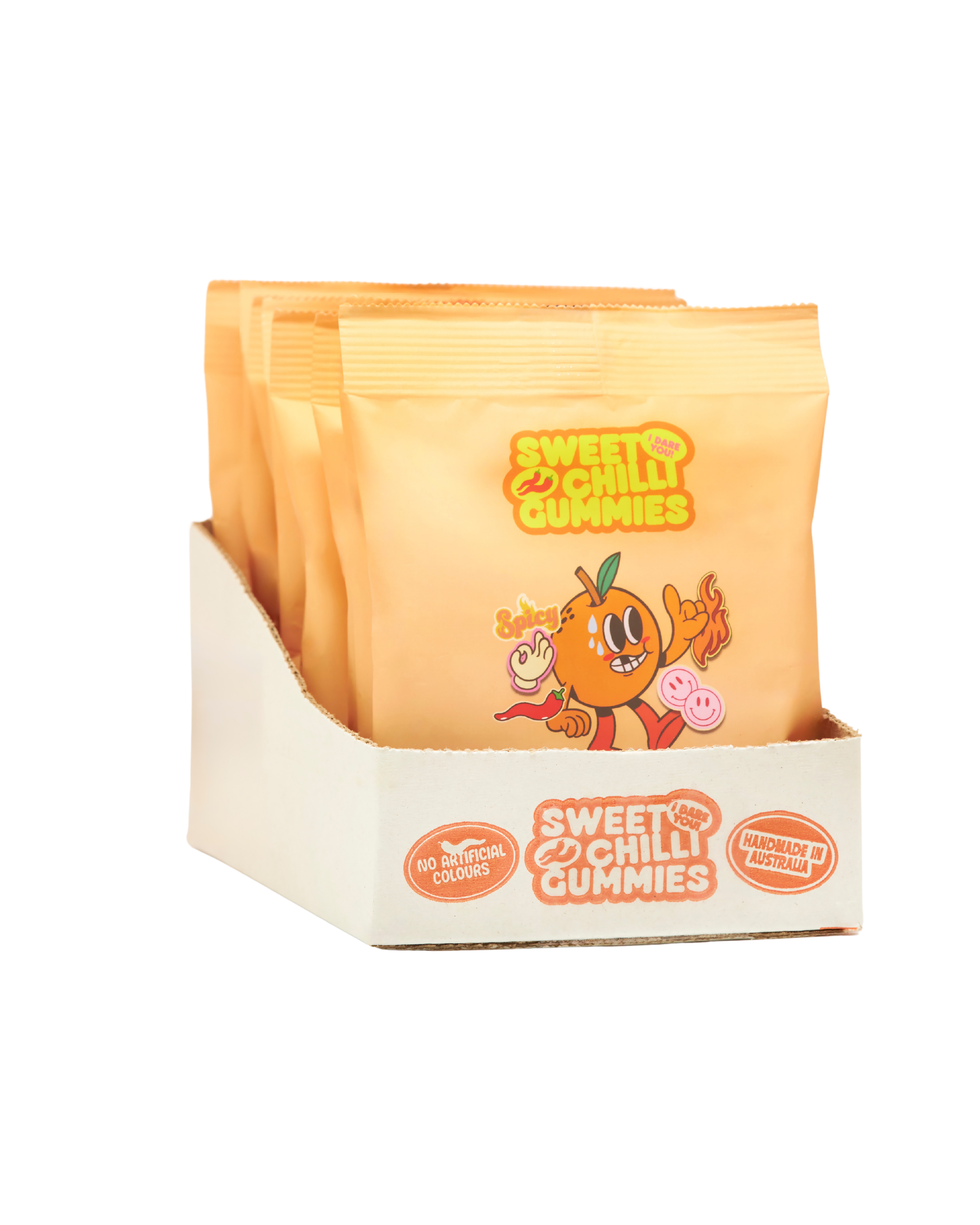 Super Hot Mandarin (8x90g) – Sweet Chilli Gummies